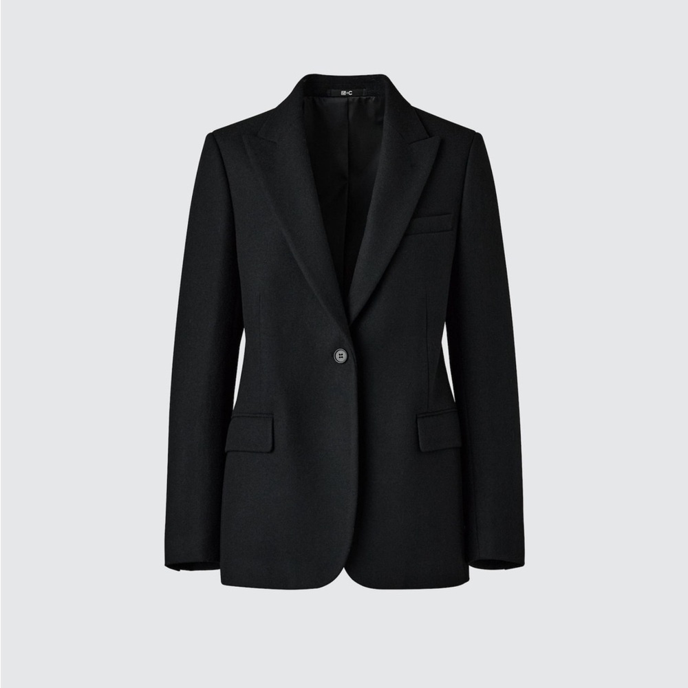 NWT Uniqlo Wool Blend Tailored Blazer